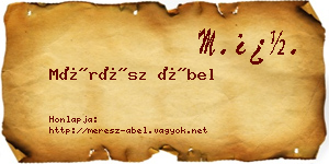 Mérész Ábel névjegykártya